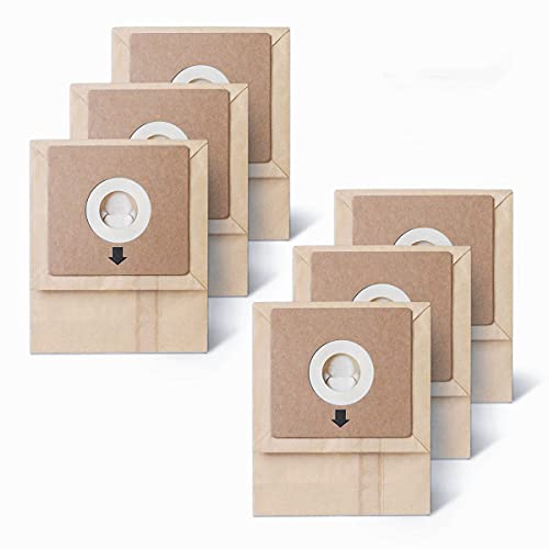 JEDELEOS Replacement Dust Bags for Bissell Zing and PowerForce Bagged Canister 4122 4122D 1668 1668C 1668W 2154A 2154C 2154W and 1608 Series, Replace Parts 2138425 (Pack of 6) - style: 6-Pack