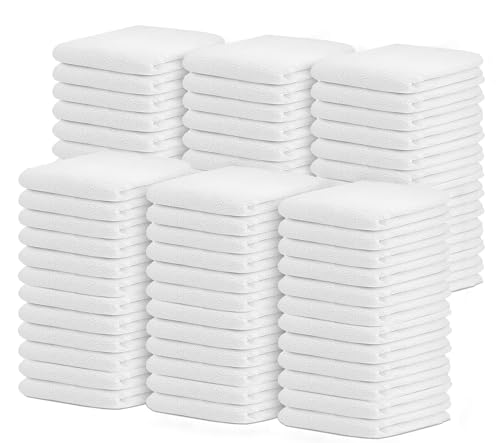 Avalon Towels Terry Bar Mop Towels (Value Pack of 72) Size 14"x17" – Absorbent and Durable, Multipurpose Cleaning Rags, Cotton Cleaning Cloths, Terry Cloth Rags, Reusable Shop Rag (White) - color: White, size: Pack of 72