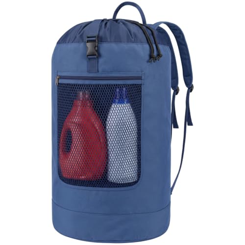 F-color Laundry Backpack for College, 115L Laundry Bag, Dark Blue - color: Dark Blue, size: Jumbo Series (115L)