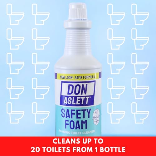 Don Aslett's Complete Toilet Cleaning Set | Includes 32 oz Toilet Cleaner, Convenient Cleaning Caddy, Johnny Mop Toilet Brush, and Pumice Stone for Tough Stains