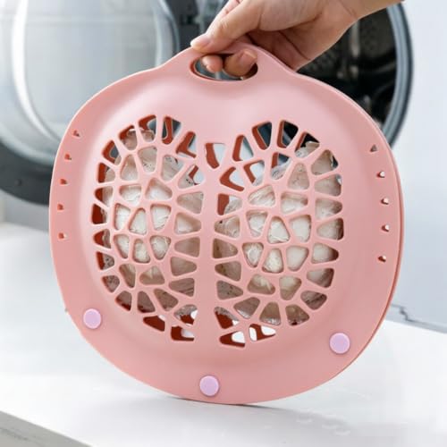 Hollowed-out Design TPR Laundry Bag for Drum Washing Machines (Pink) - color: Pink