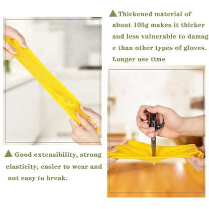 Household Cleaning Gloves, Dishwashing Gloves for Kitchen, 8 Pairs - size: X-Large