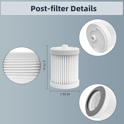 Replacement Filter Compatible with Tineco A10 / A11 / PURE ONE S11 - size: 2 Pre-filters + 2 Post-filters