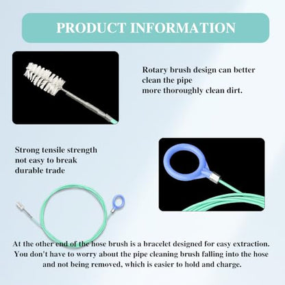 Auto Sunroof Drain Cleaning Tool, Tube Cleaning Brush Slim Drain Dredging Tool, Flexible Drain Brush Long Pipe Cleaners, Pipe Drain Dredge Cleaning Tool for Car Sunroof, Windshield Drain Hole (118")