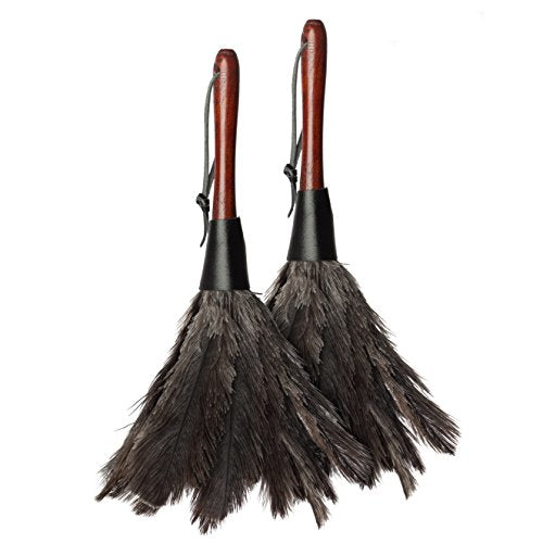 Redecker South African Ostrich Feather Duster, 11-3/4-Inches, Set of 2 - color: South African Ostrich Feathers, 11-3/4-inches, Set of 2
