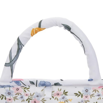 Boho Fabric Storage Basket, Large Capacity Laundry Basket, 12.2'' x 10.23'' x 10.23'' Collapsible Laundry Hamper with Easy Carry Handles (A Multi-Color 9, L) - color: A Multi-Color 9