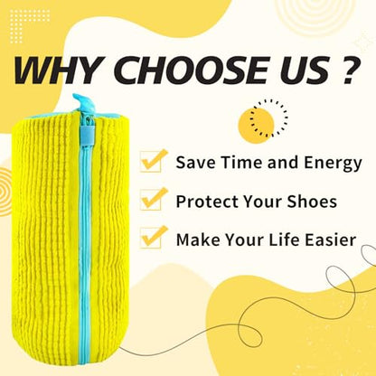 Sneaker Washing Bag Shoe Washing Machine Bag Laundry Shoe Bag for Washer and Dryer Chenille Microfiber 360 Deep Cleaning Shoe Cleaning Bag with Upgraded Durable Smooth Zipper (1pcs) - size: 1pcs