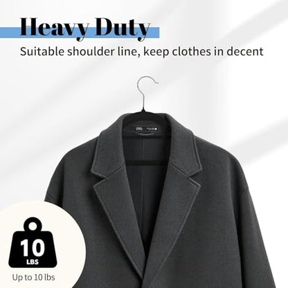 Smartor Black Velvet Hangers 120 Pack, Non-Slip Clothes Hanger with Tie Bar - color: Black With Tie Bar, size: 120 Pack