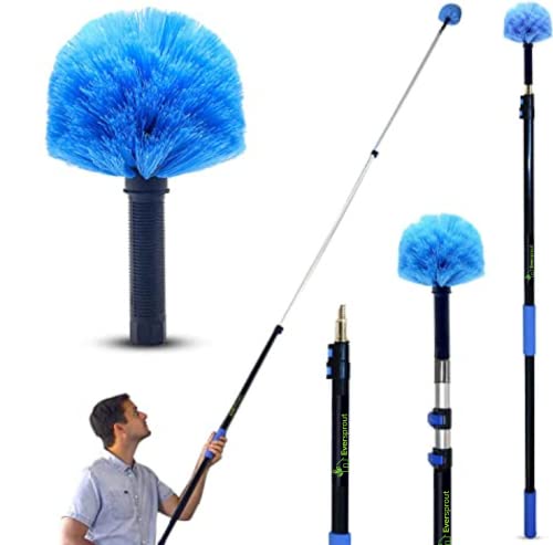 EVERSPROUT 5-to-12 Foot Cobweb Duster & Pole Combo, Extendable to 20 Ft - style: Cobweb Duster + 12' Extension Pole