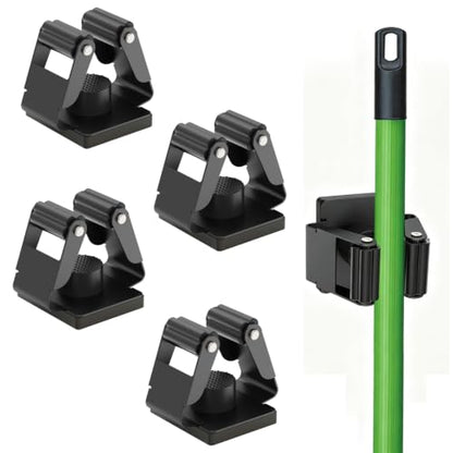 Strong Magnetic Mop Broom Holder, 4 Pack | Heavy Duty Magnetic Mop Hanger, For Refrigerators,Laundry Room Garage Kitchen Workshops - size: 4Pcs Magnetic Broom Holder