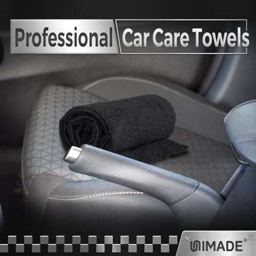 UNIMADE Microfiber Cleaning Cloth, 400 Pack Microfiber Towels for Cars - color: Black, size: 400pk