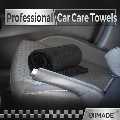UNIMADE Microfiber Cleaning Cloth, 400 Pack Microfiber Towels for Cars - color: Black, size: 400pk