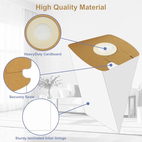 10 Pack MM Vacuum Bags Replacement For Eureka Style MM Mighty Mite 3670