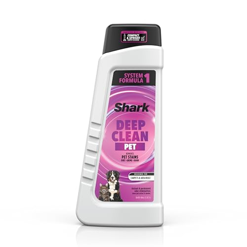 Shark Deep Clean Pet Carpet Cleaner Formula, Pet Stains/Messes/Odor EXCP48 - size: 48 Fl Oz (Pack of 1), style: Deep Clean Pet