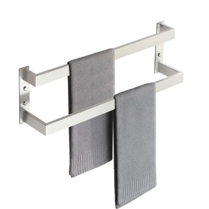Alise Double Towel Bar, 20" Double Towel Racks for Bathroom, Brushed Nickel - color: Brushed Nickel, size: 20-inch