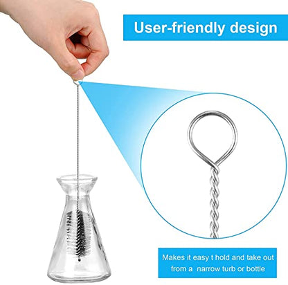 Utoolmart Steel Wire Cleaning Brush, Spiral Power Tube Brush, Steel Wire Tube Brush Cleaning Tool, Tube Bottle Brush, 0.8-inch Diameter 12-inch Length, 10pcs - color: 10pcs, size: 2cm
