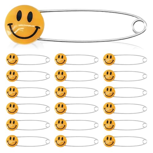 50 PCS Safety Pin 53mm/2.1in Baby Diaper Pins for Cloth Plastic Head Baby Pins for Diapers Stainless Steel Cloth Pin with Locking Closures Nappy Pins for Crafts（XL/Orange） - color: Orange