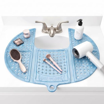 Sink Topper Bathroom Sink Cover for Counter Space, Standard Blue - color: Pacific Blue, size: Standard