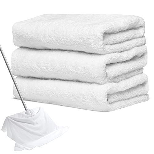 Newwiee 3 Pcs Extra Large Microfiber Cleaning Cloth - color: White