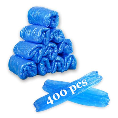 Yzurbu Disposable Arm Sleeves, Plastic Waterproof Oversleeves Protector Covers with Elastic on Cuff - color: Blue - 400pcs