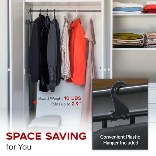 Ironing Board Full Size 54x14, RAINHOL Height Adjustable Iron Board - color: Black, size: 54"L x 14"W