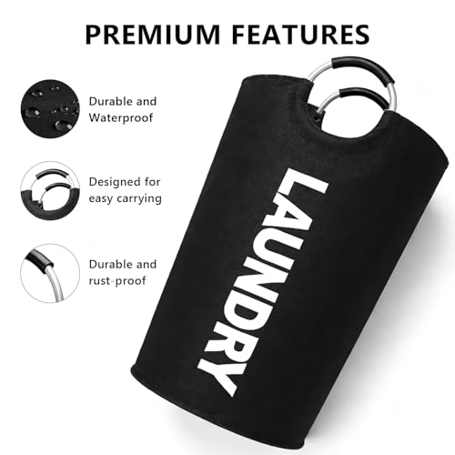 A Large 90 Liter Laundry,Black - color: black