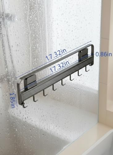 Indoor Clothes Drying Rack Foldable,Wall Mounted Retractable - color: Gray