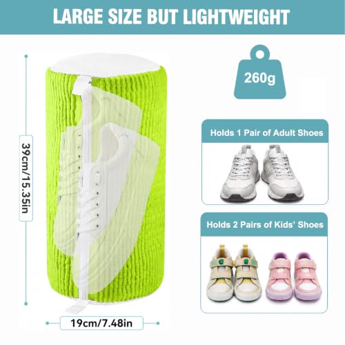 Shoe Washing Machine Bag, Shoe Laundry Bag for Washer and Dryer - color: Green, size: 2 PACK