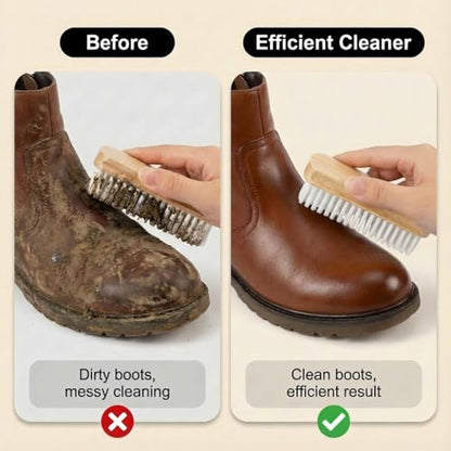 3Pcs Suede Brush, Suede Brush for Shoes & Suede Eraser Set, 2026 Upgraded Nubuck Cleaning Brush, Wooden Handle Soft Cleaner for Shoes Bags Jacket Purse Sofa
