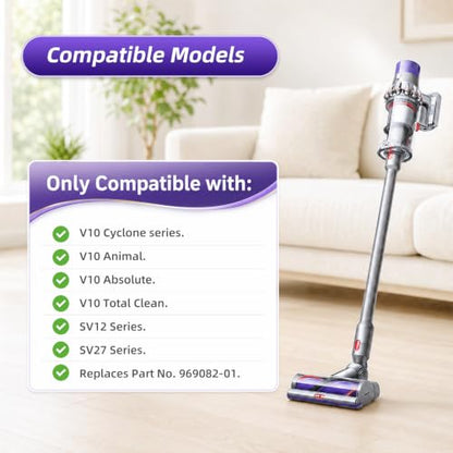 Compatible with Dyson V10, SV27, V10 Animal, V10 Absolute - size: 3 Pack