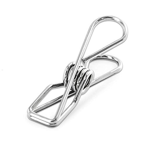 40 Pack Stainless Steel Clothes Pins, Multi-Purpose Metal Wire Utility Clips