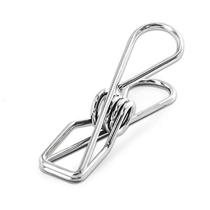 40 Pack Stainless Steel Clothes Pins, Multi-Purpose Metal Wire Utility Clips