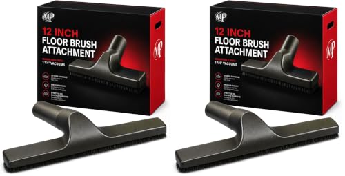 MP Maresh Products Floor Brush Attachment - Horsehair Brush, Black, 12 inch (Pack of 2) - size: 12 Inch Black (Pack of 2)