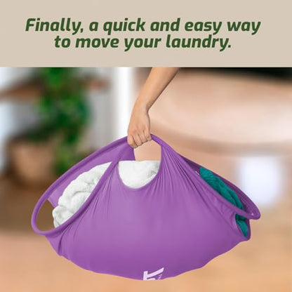 Laundry Turtle Collapsible Laundry Basket for Washer & Dryer (Lavender, Large) - color: Lavender, size: Large
