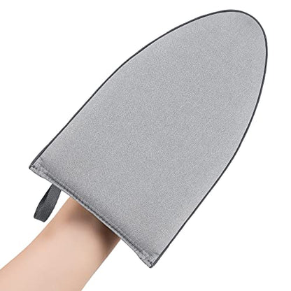 Garment Steamer Ironing Gloves Anti Steam Glove Heat Resistant Garment Steamer Mitt, Garment Steam Accessories for Clothes - color: Grey