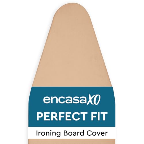 Encasa XO Ironing Board Cover and Pad 54"x15" Large, Scorch Resistant - color: Light Beige, size: Large (54"x15")
