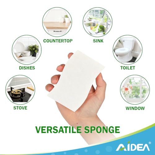 AIDEA Sponges Kitchen, Non-Scratch Scrub Sponge-24Count, Sponges for Dishes - color: White
