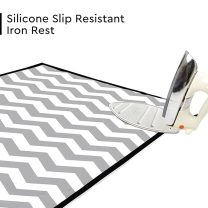 Encasa XO Ironing Mat, Heat Resistant Pad 48"x28" Zig Zag - color: Zig Zag, size: Large