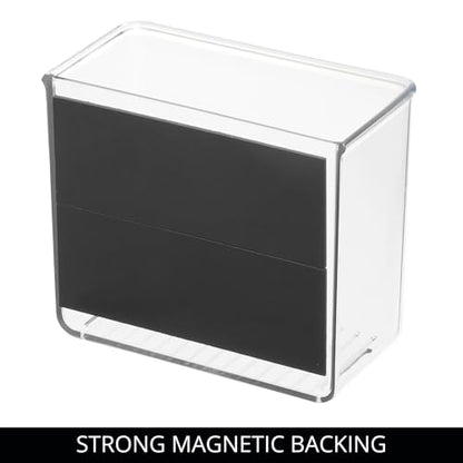 iDesign Magnetic Small Clear Plastic Organizer Bins - size: Small, style: Pack of 1