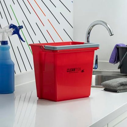 Restaurantware 6 qt Red Cleaning Bucket - color: Red, size: 6 Quarts