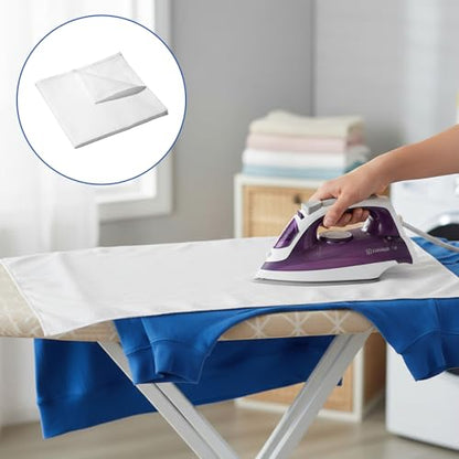 39.3 X 39.3 Inch Pressing Cloth for Ironing, Large Cotton Ironing Cloth to Protect Clothes Iron Clothes Fabric Press Clothing Sewing and Ironings Fabric Protector Press Tool for Silk Organza