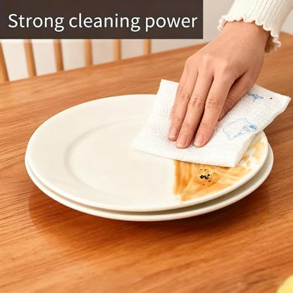 1 roll (Use 1000-2000 Times), Lazy Rags, Disposable Kitchen Paper Towels, Washable Wet and Dry Towels, Rags, Non-Stick Oil Rags, degreasing Towels, Household Cleaning Rags, Cleaning Supplies