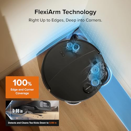 roborock Qrevo Edge 2 Robot Vacuum and Mop, 25,000Pa, 3.14'' Ultra-Slim - color: Black01