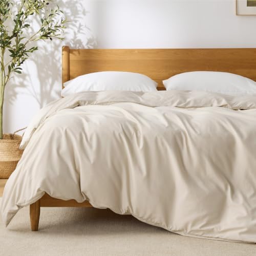 Bedsure Duvet Cover Full Size, 1Pc Soft Double Brushed Bedding, Beige - color: 00 - Beige, size: Full (Only Duvet Cover)