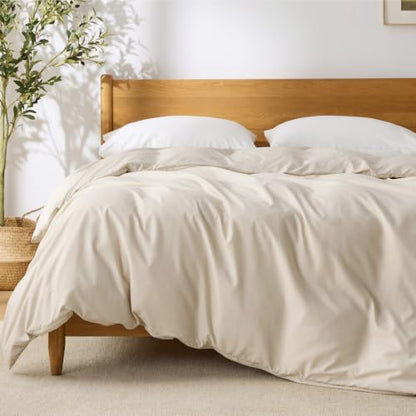 Bedsure Duvet Cover Full Size, 1Pc Soft Double Brushed Bedding, Beige - color: 00 - Beige, size: Full (Only Duvet Cover)