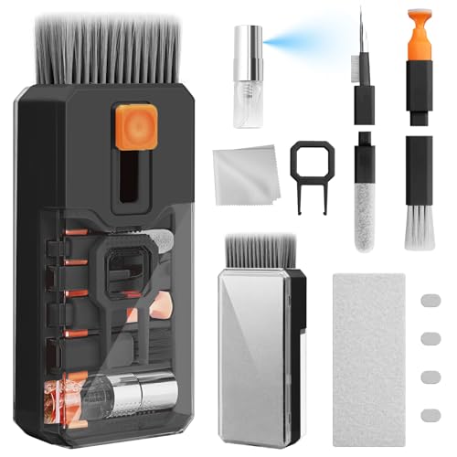 Keyboard Cleaner & Laptop Cleaning Kit, All-in-1 for Computer PC, Black - color: Black