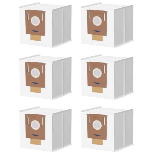 6 Pack Dust Bags Replacement for Ecovacs Deebot Ozmo T8, T8+, T8 AIVI, N8 Pro Plus, N8 Pro, DX93, DDX96 Robot Vacuum Cleaner with Self-Empty Station, 3.5L Large Capacity - size: 6pack