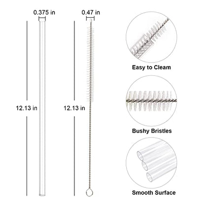 Replacement Straw Compatible with Stanley 40 oz 30 oz Cup Tumbler, 6 Pack Reusable Straw with Cleaning Brush, Plastic, Clear - color: Clear Straw*6, size: For 40oz/30oz