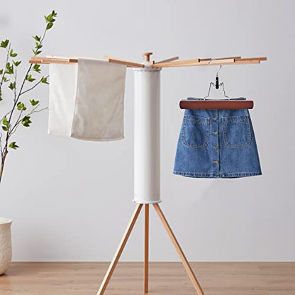 Nature Smile Wooden Pants Skirt Hangers, Smooth Finish Solid Wood Non Slip Jeans Slack Clamp Hangers Hair Extension Hangers (10 Pack Cherry)… - color: Cherry