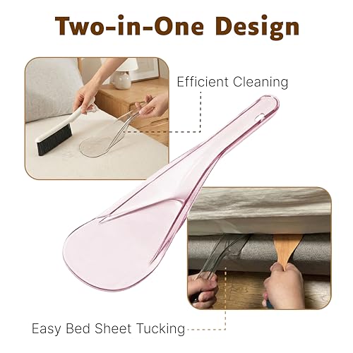 Mattress Lifter & Bed Maker Tool Set for Changing Sheets, Mattress Wedge Elevator to Lift and Hold, Bed Sheet Tucker Tool for Tucking Sheets & Bed Skirts, Built-in Dust Brush Included - Gray - color: Gray
